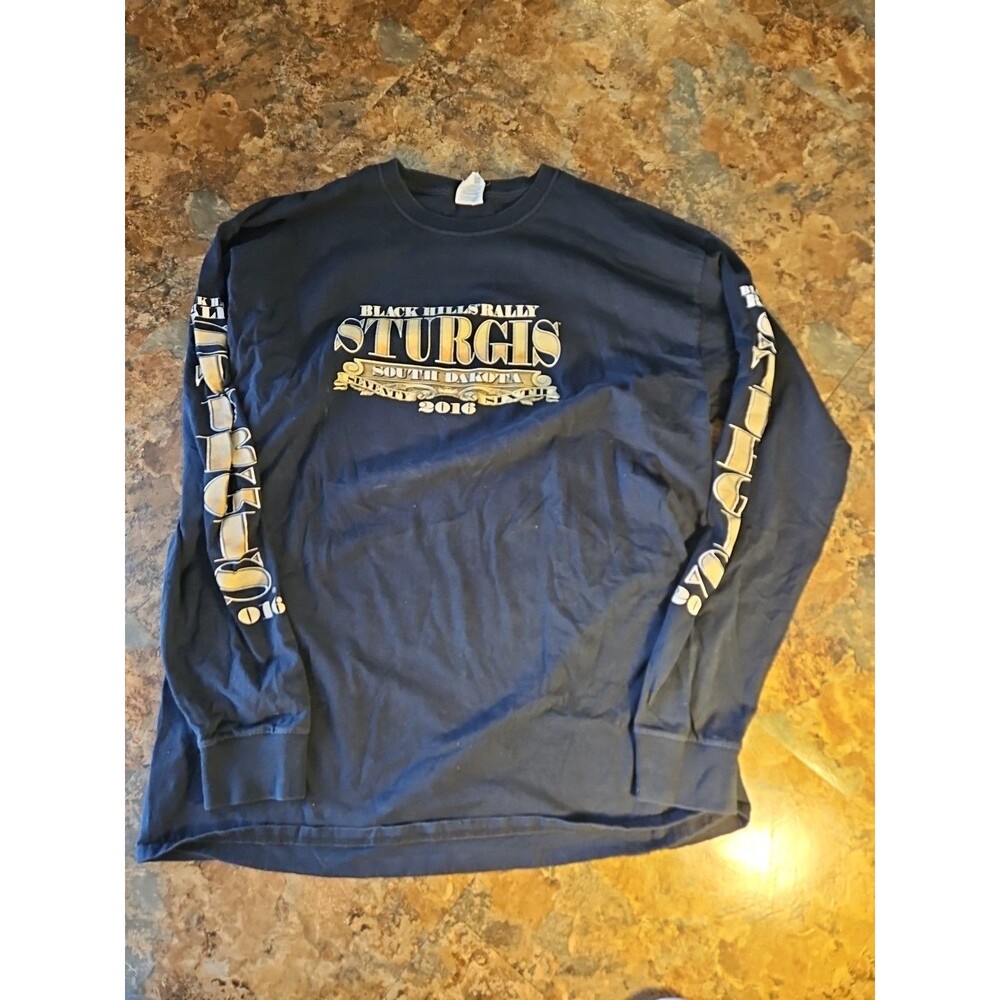 sturgis black hills rally Tee shirt Harley Davidson2016 Long Sleeve Black XL(B38